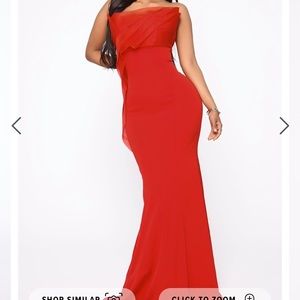Fashion Nova Red Gown